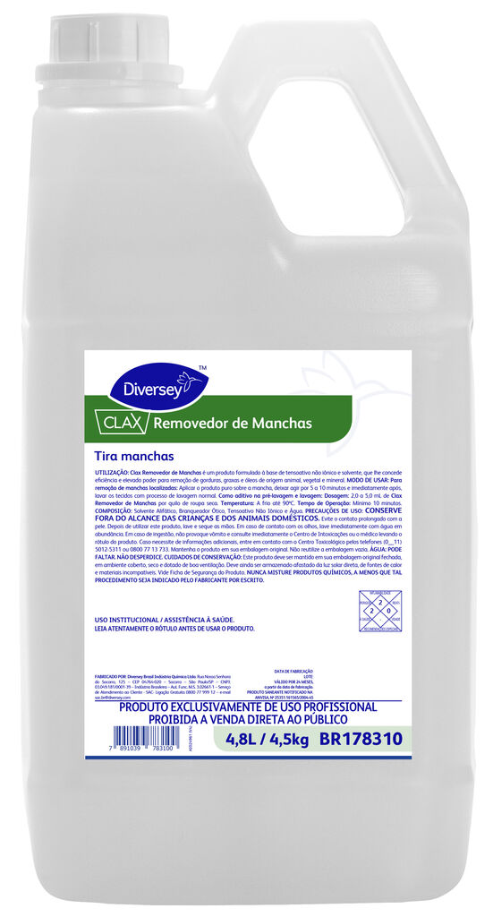 CLAX REMOVEDOR DE MANCHA 4x4.8L - TIRA MANCHAS